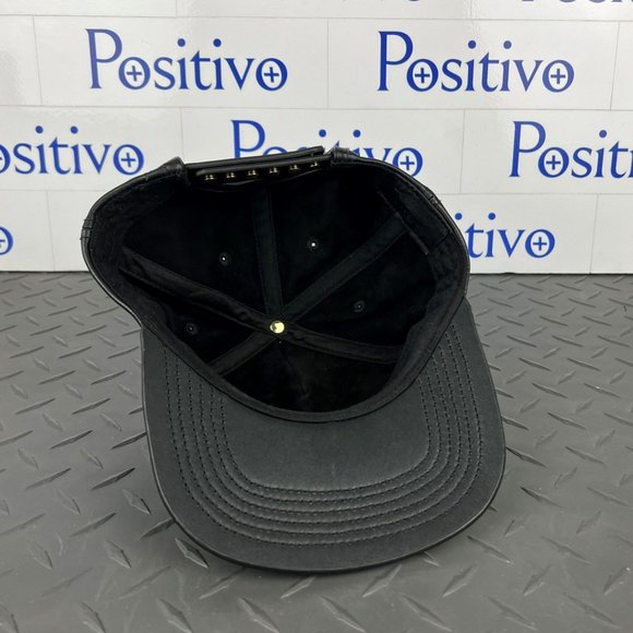 Buscemi Postback Black Smooth Cow Leather Hat SAMPLE - Picture 7 of 8